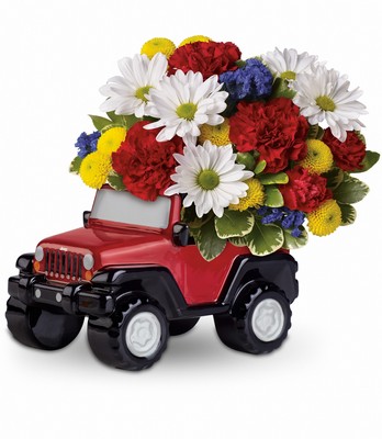 Jeep Wrangler Blazing Trails Bouquet by Teleflora